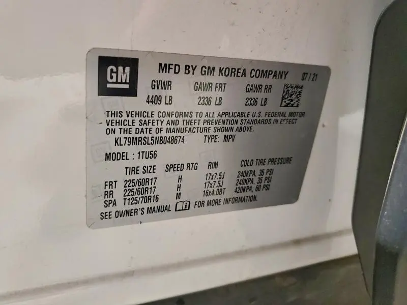 2022 CHEVROLET TRAILBLAZER LT  