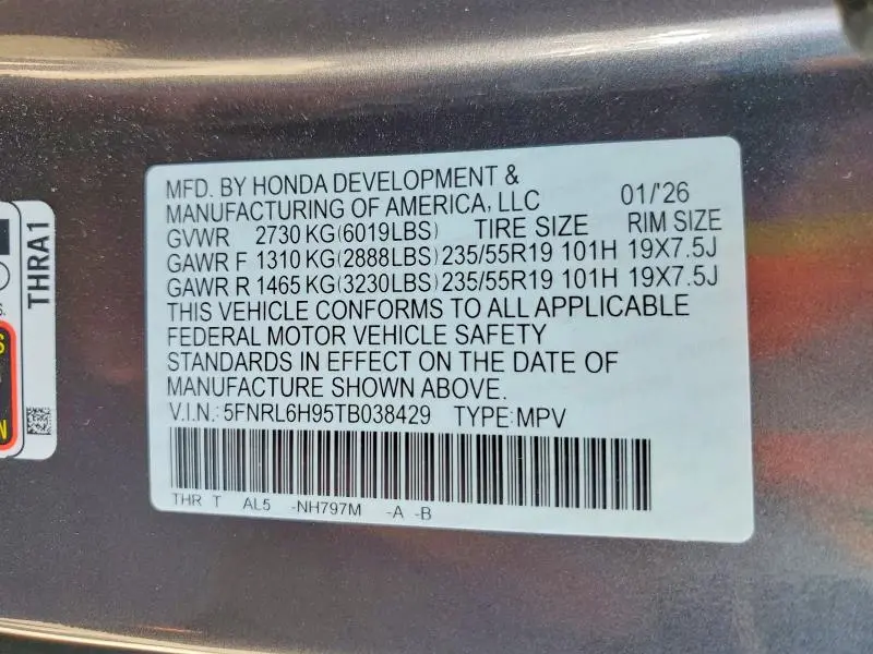 2026 HONDA ODYSSEY ELITE  