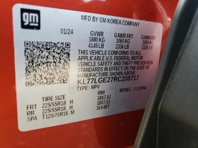 2024 CHEVROLET TRAX 1RS  