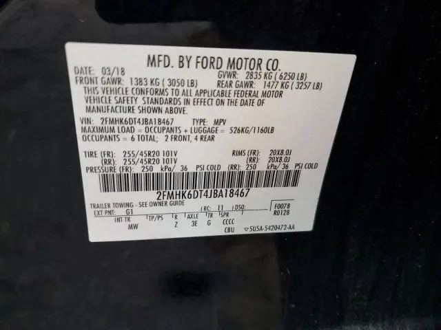 2018 FORD FLEX LIMITED  