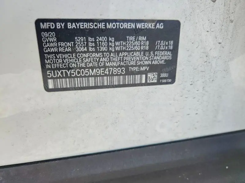 2021 BMW X3 XDRIVE30I  