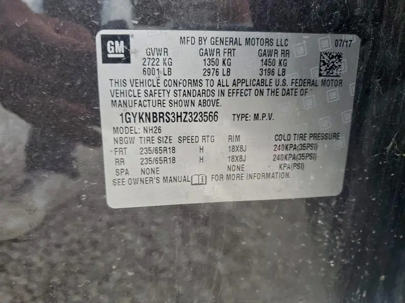 2017 CADILLAC XT5 LUXURY  