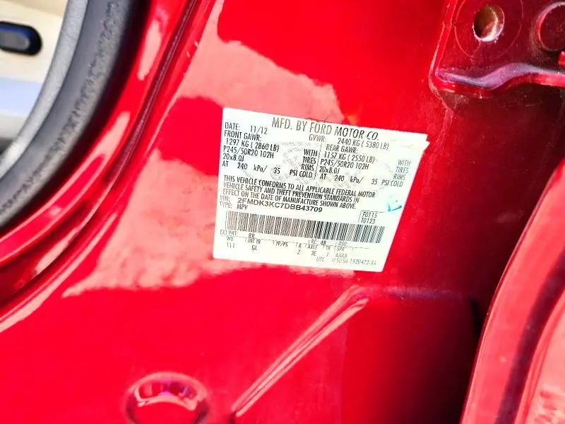 2013 FORD EDGE LIMITED  