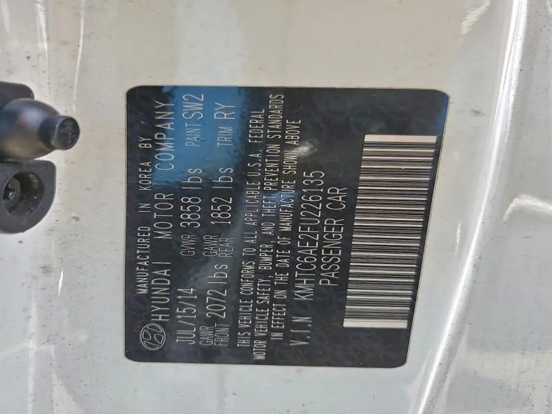 2015 HYUNDAI VELOSTER TURBO  