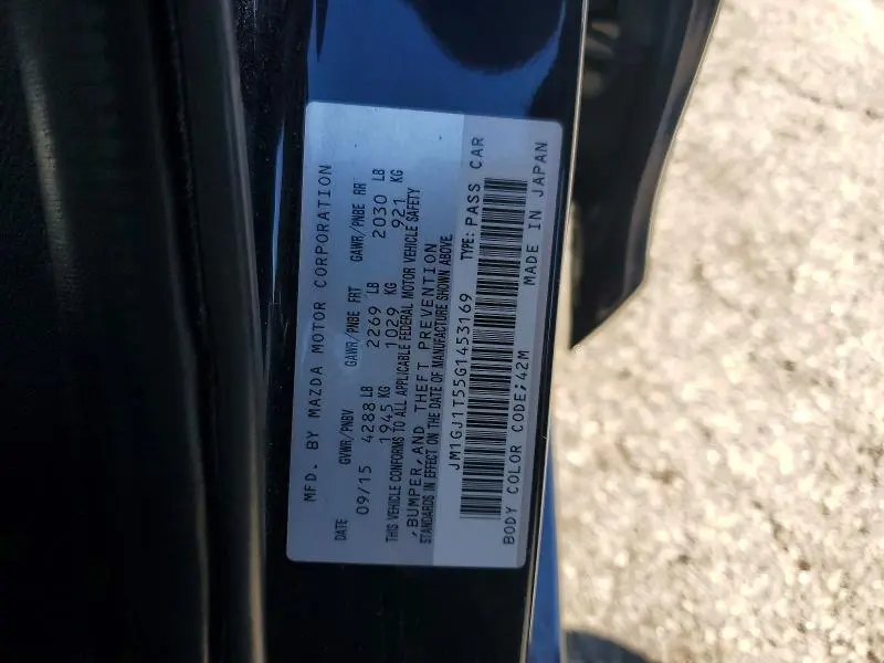2016 MAZDA 6 TOURING  