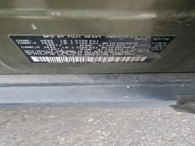 2015 SUBARU OUTBACK 2.5I LIMITED  