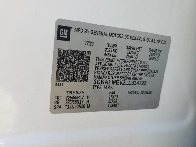 2020 GMC TERRAIN SLE  