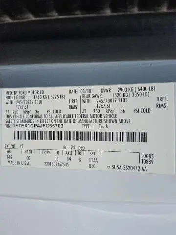2018 FORD F150 SUPER CAB  