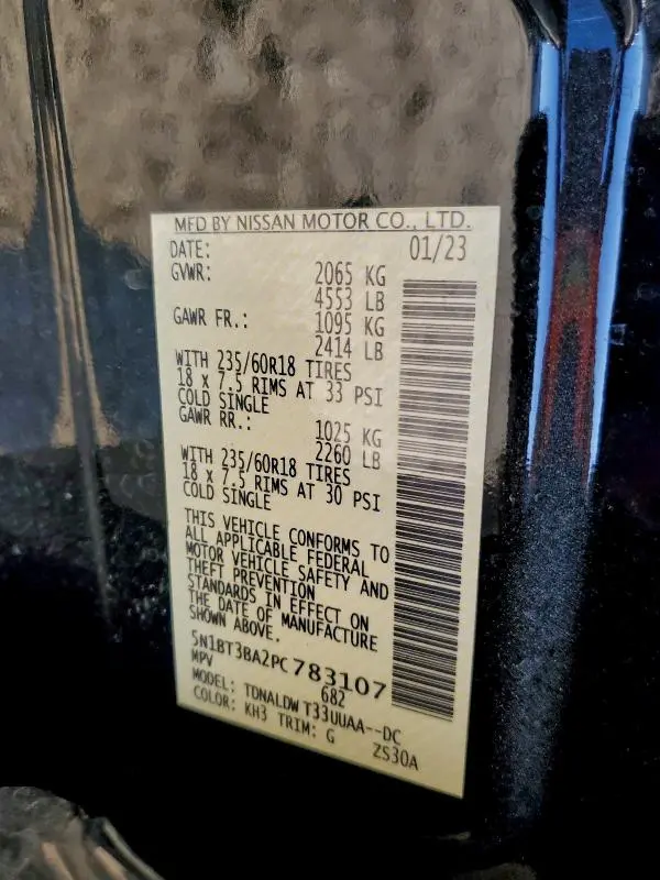 2023 NISSAN ROGUE SV  