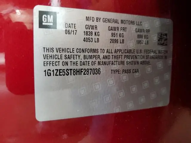 2017 CHEVROLET MALIBU LT  