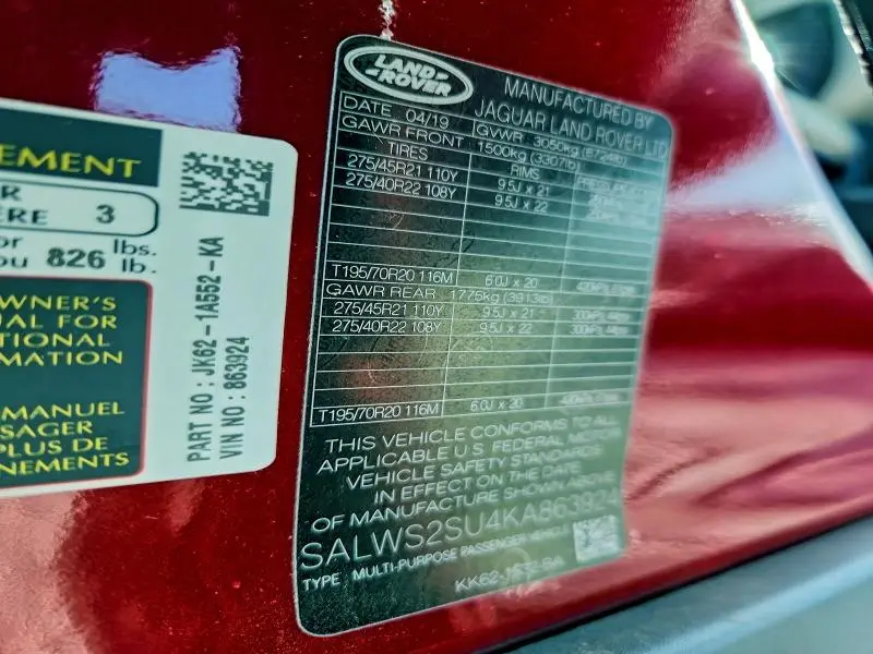 2019 LAND ROVER RANGE ROVER SPORT HST  