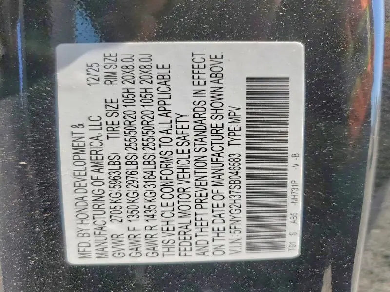 2025 HONDA PILOT SPORT  