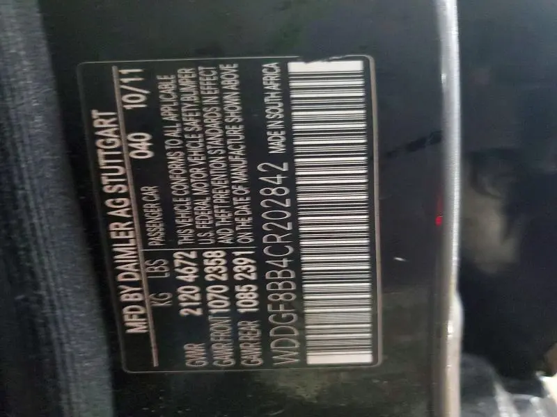 2012 MERCEDES-BENZ C 300 4MATIC  