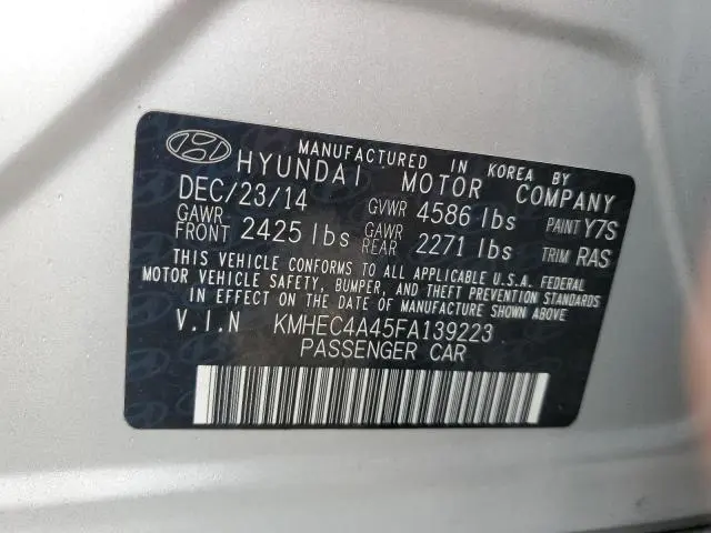 2015 HYUNDAI SONATA HYBRID  