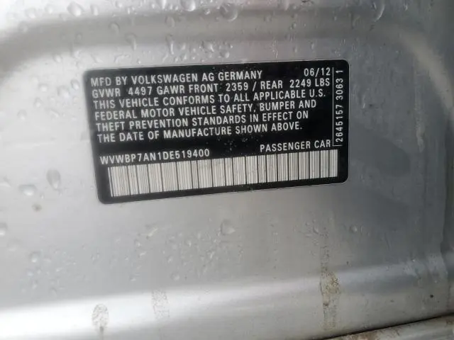 2013 VOLKSWAGEN CC SPORT