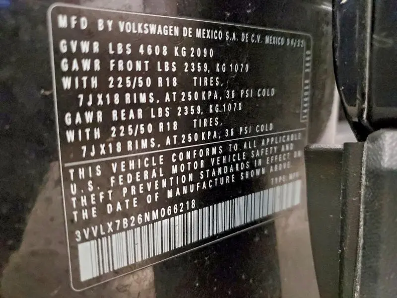 2022 VOLKSWAGEN TAOS SE IQ DRIVE  