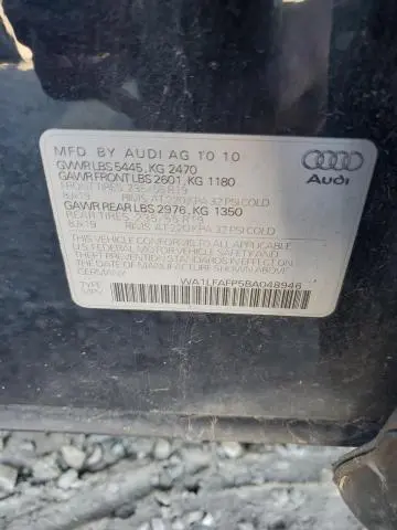 2011 AUDI Q5 PREMIUM PLUS  