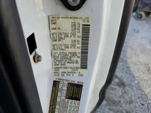 2016 NISSAN FRONTIER S  