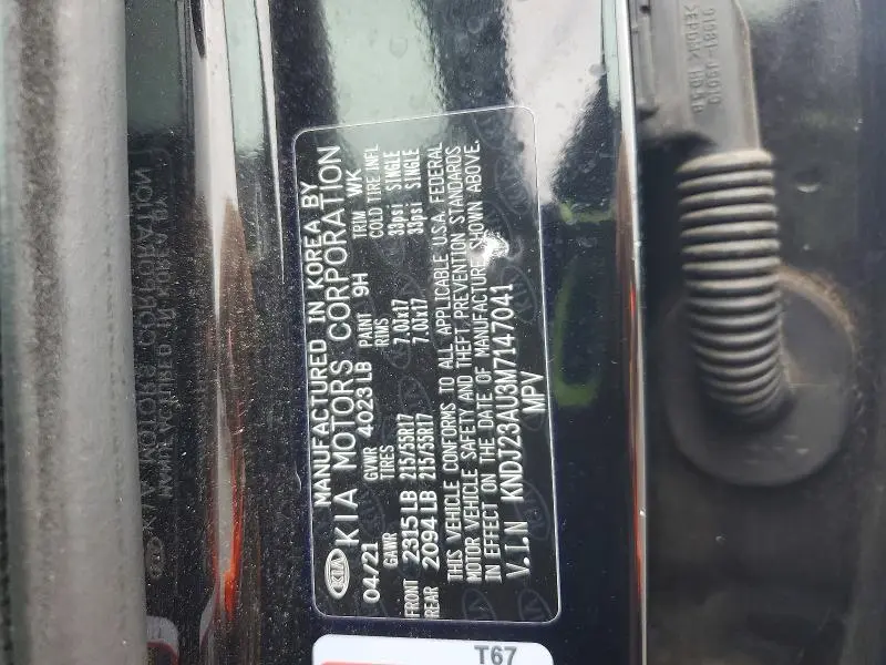 2021 KIA SOUL S  