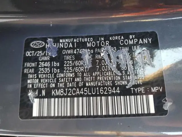 2020 HYUNDAI TUCSON SE