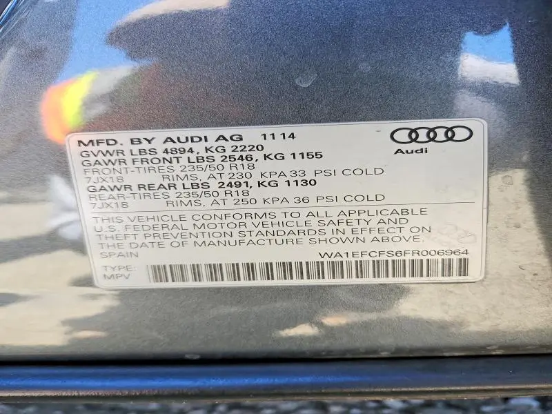 2015 AUDI Q3 PREMIUM PLUS  