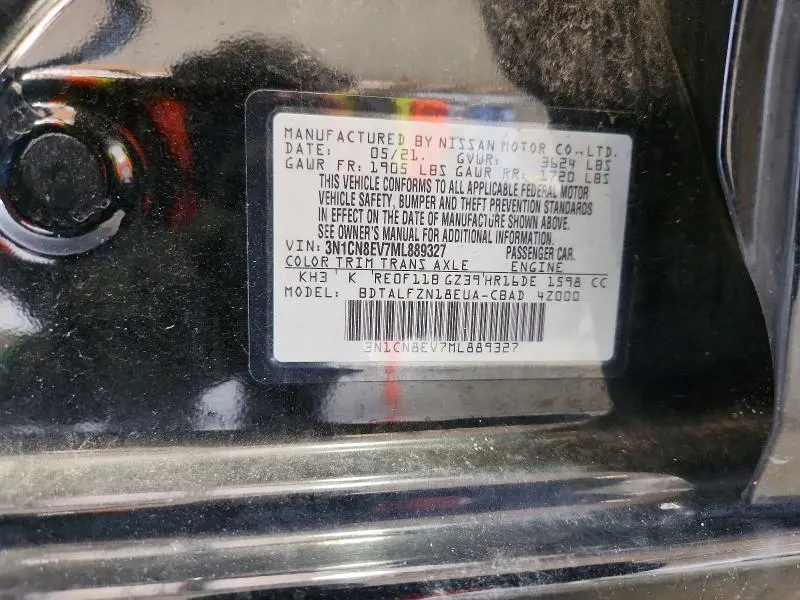 2021 NISSAN VERSA SV  
