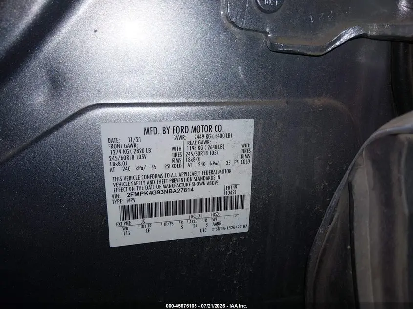 2022 FORD EDGE SE