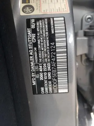 2010 MERCEDES-BENZ C 300