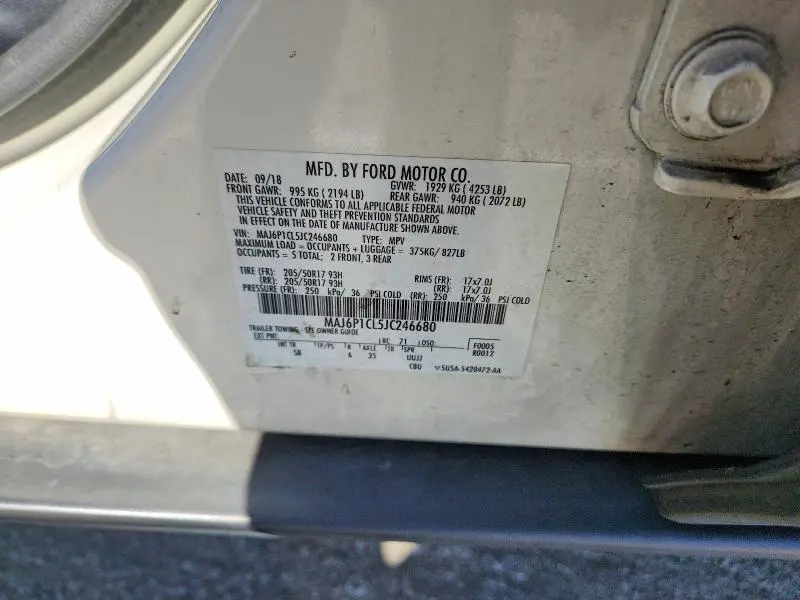 2018 FORD ECOSPORT SES  