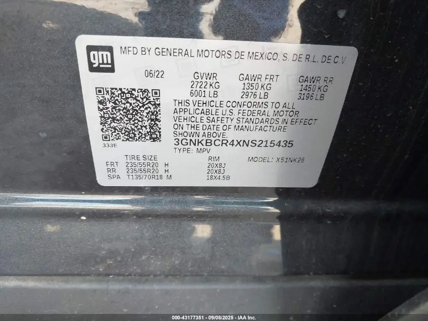 2022 CHEVROLET BLAZER FWD 2LT