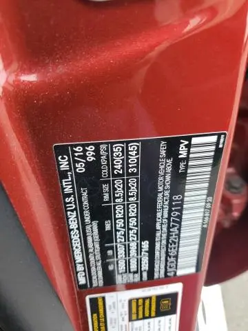 2017 MERCEDES-BENZ GLS 450 4MATIC  