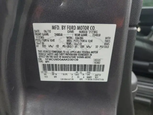 2010 FORD ESCAPE XLT  