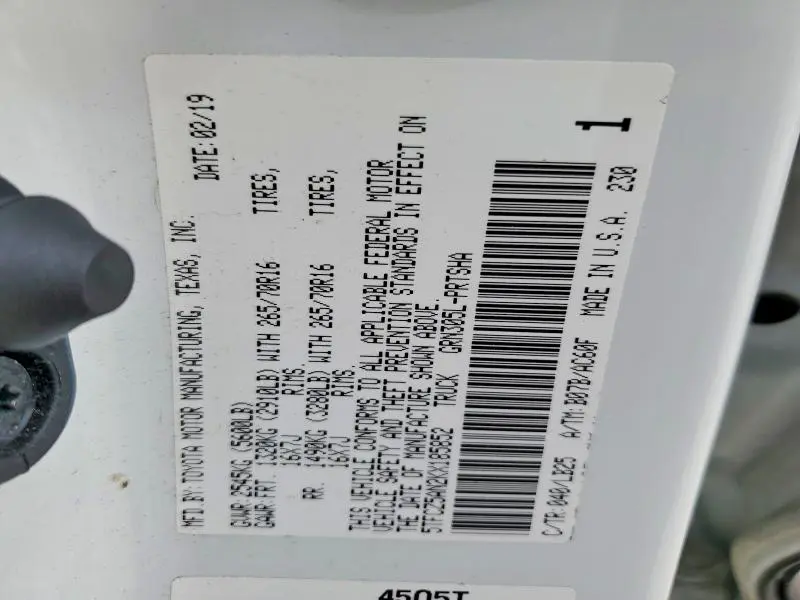 2019 TOYOTA TACOMA TRD PRO  