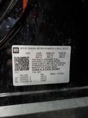 2025 CHEVROLET EQUINOX RS  