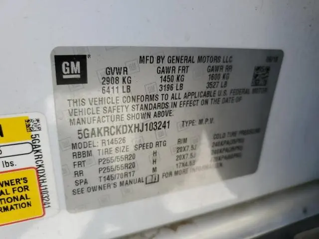 2017 BUICK ENCLAVE   