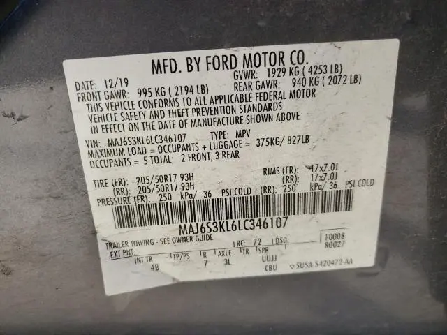 2020 FORD ECOSPORT TITANIUM  