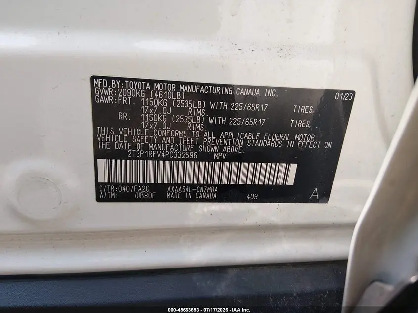 2023 TOYOTA RAV4 XLE