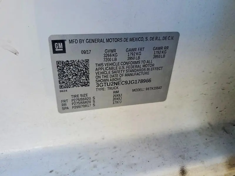 2018 GMC SIERRA K1500 SLT  