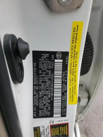 2011 TOYOTA AVALON BASE  