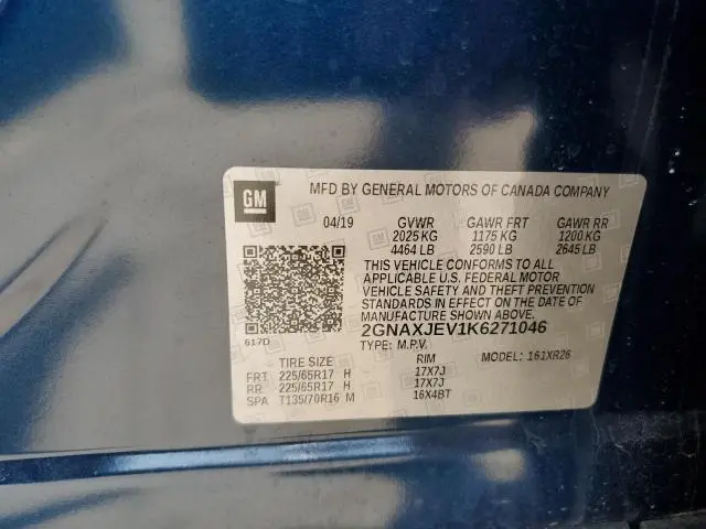 2019 CHEVROLET EQUINOX LT  