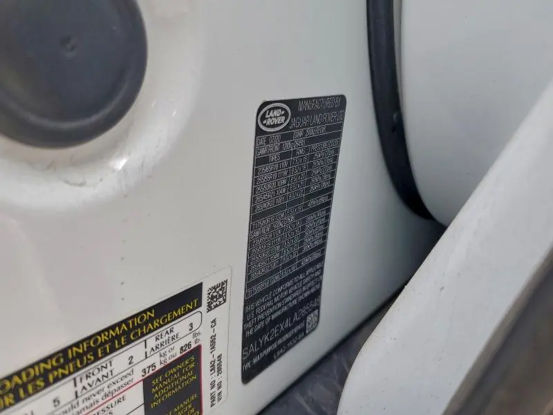 2020 LAND ROVER RANGE ROVER VELAR R-DYNAMIC S  