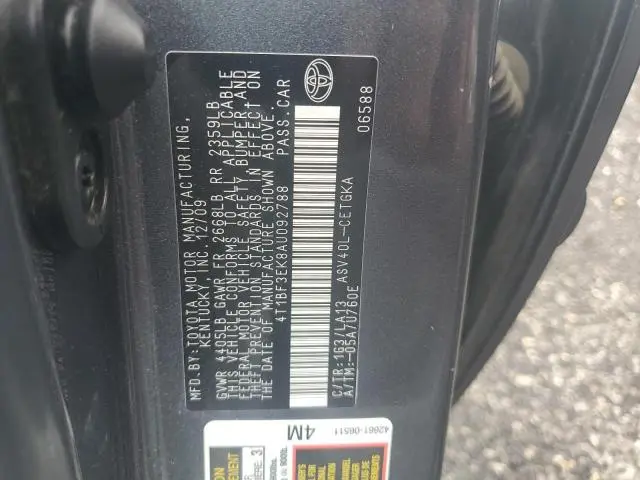2010 TOYOTA CAMRY BASE  
