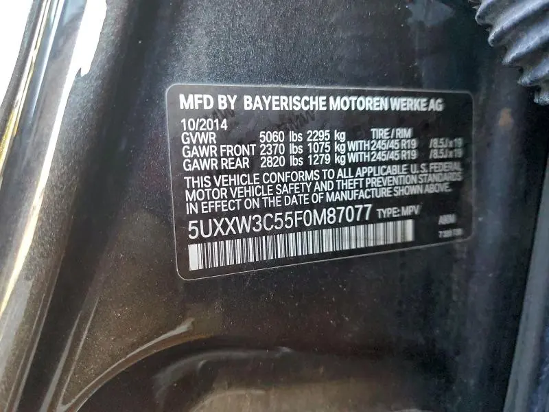 2015 BMW X4 XDRIVE28I  