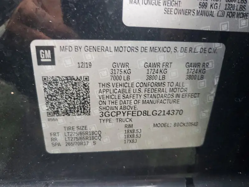 2020 CHEVROLET SILVERADO K1500 LT TRAIL BOSS  