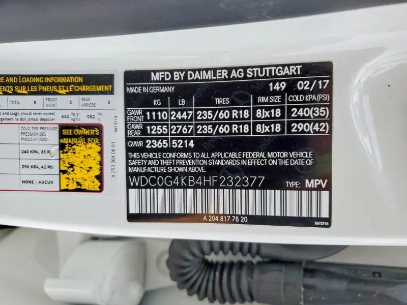 2017 MERCEDES-BENZ GLC 300 4MATIC  