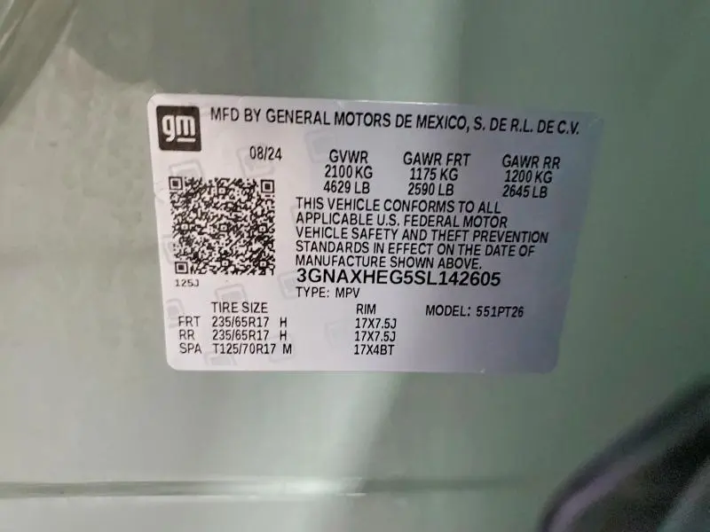 2025 CHEVROLET EQUINOX LT  