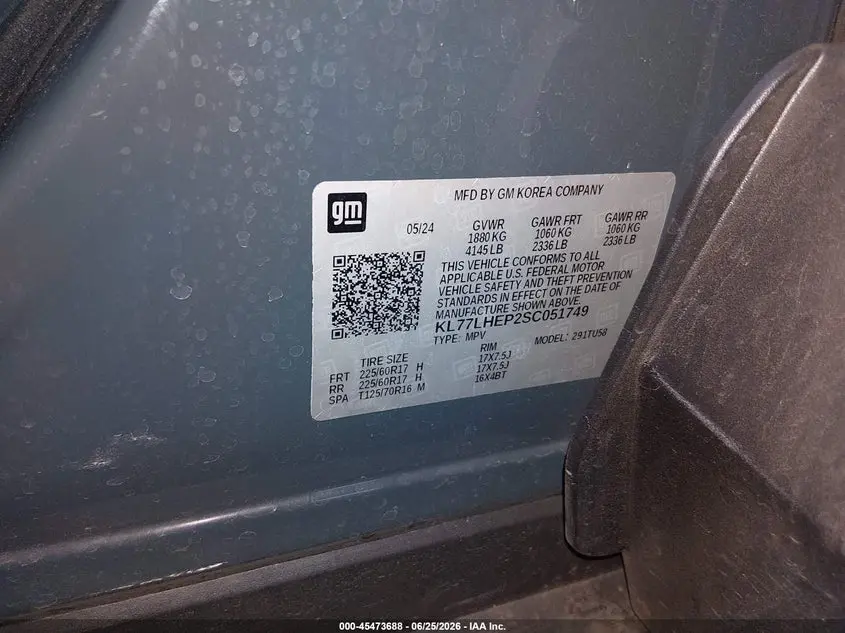 2025 CHEVROLET TRAX FWD LT