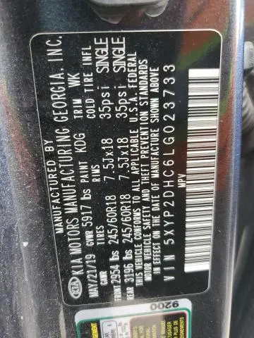 2020 KIA TELLURIDE LX  