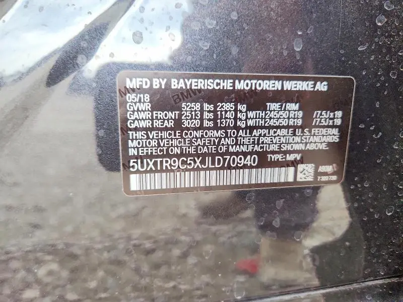 2018 BMW X3 XDRIVE30I  