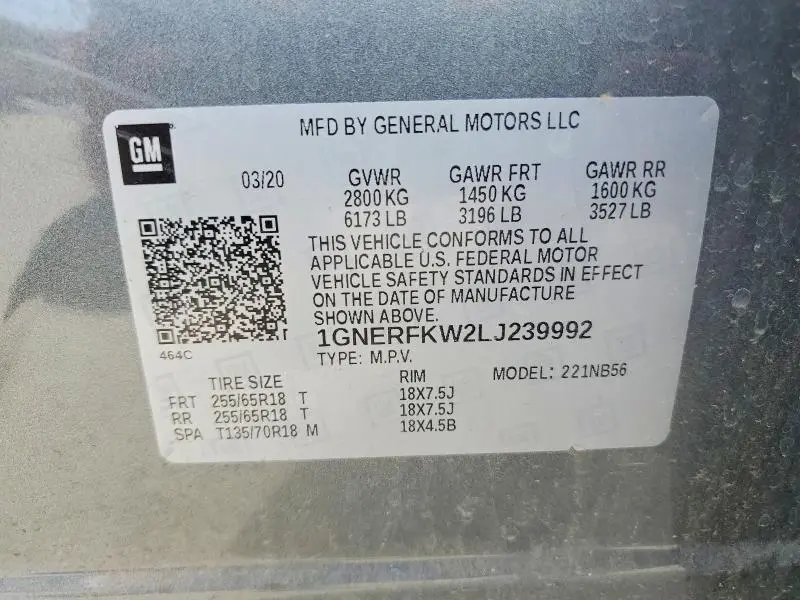 2020 CHEVROLET TRAVERSE LS  